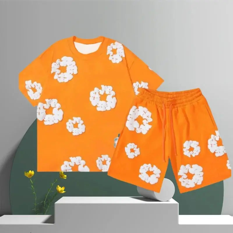 Denim Tears T-shirt + Short - DripFlow-Z