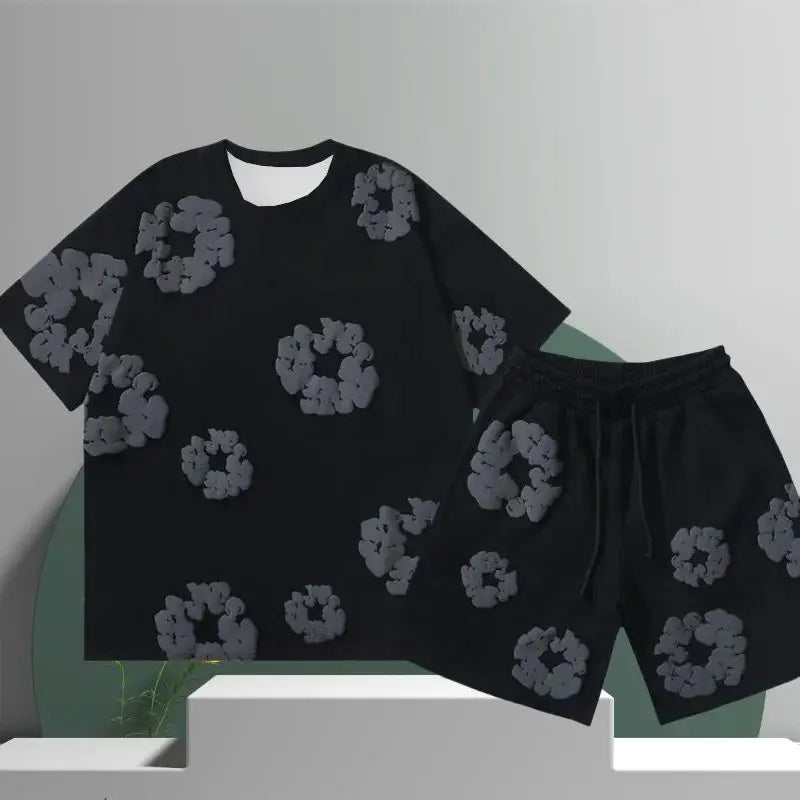 Denim Tears T-shirt + Short - DripFlow-Z