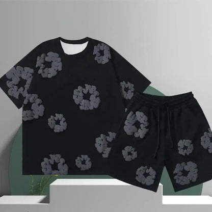 Denim Tears T-shirt + Short - DripFlow-Z