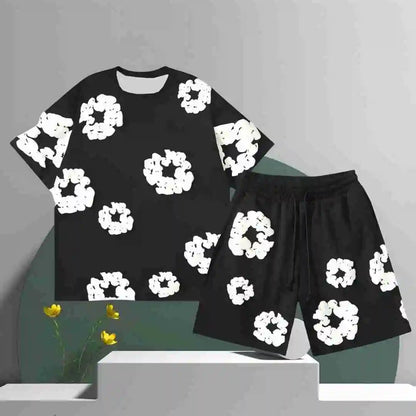 Denim Tears T-shirt + Short - DripFlow-Z