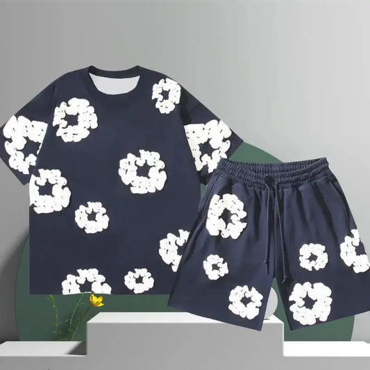 Denim Tears T-shirt + Short - DripFlow-Z