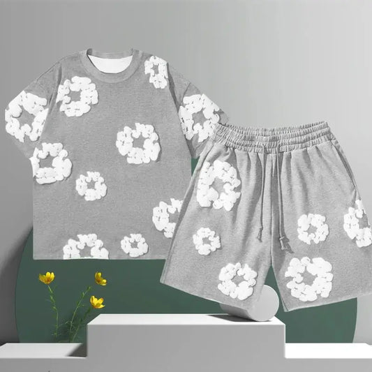 Denim Tears T-shirt + Short - DripFlow-Z